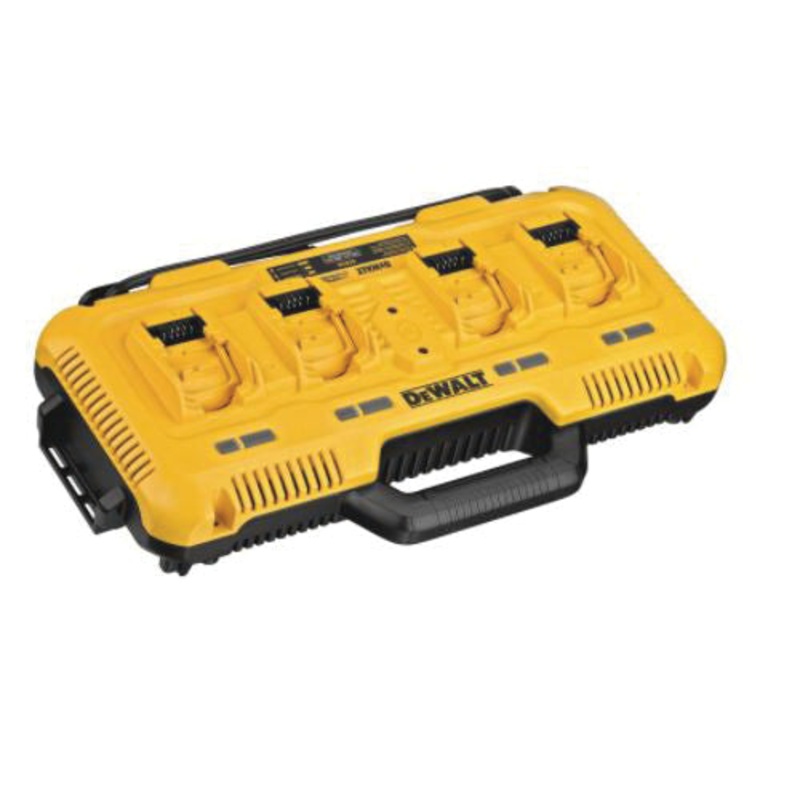 DeWALT GUARANTEED TOUGH DCB104 Fast Charger, 120 VAC, 4 Ah, 6 Ah Battery Capacity, 12/20 VDC Battery, 4-Port