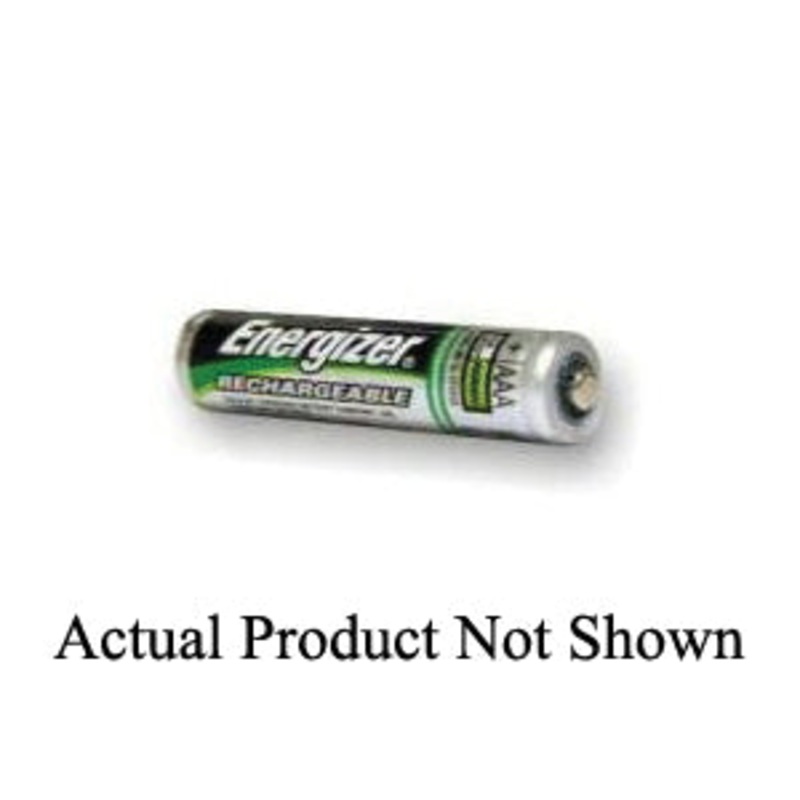 Energizer NH12BP-2 Battery, NiMH, AAA, 850 mAh, 1.2 VDC Nominal, Rechargeable