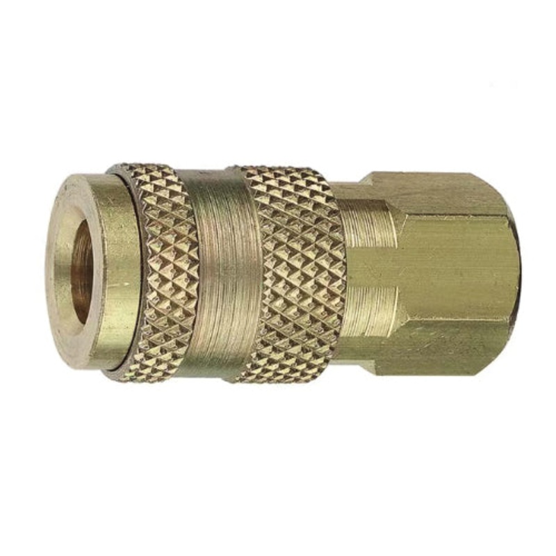 Forney 75260 Universal Coupler, 1/4 in FNPT x 1/4 in FNPT, Brass