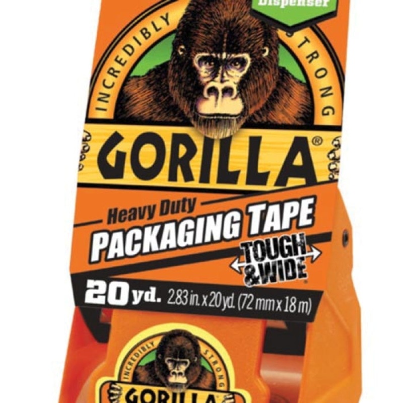 GORILLA 106425 Duct and Repair Tape, 17 mil Thick, 2-7/8 in W, 25 yd L, Black, Cloth Backing