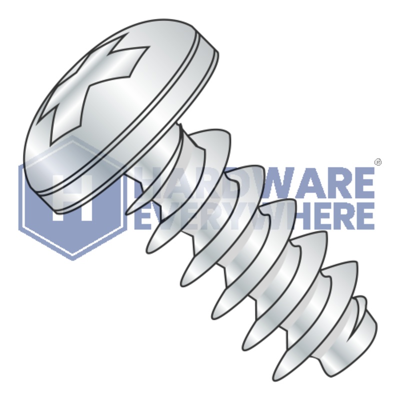M3.5 x 18 METRIC THREAD FORMING SCREWS / Phillips / Pan Head / Steel / Zinc