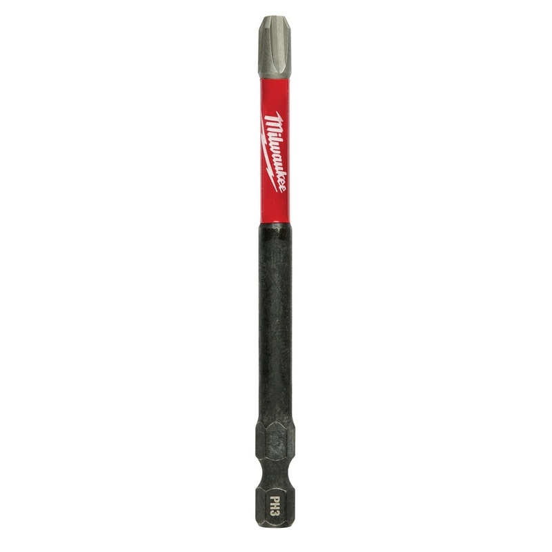 Milwaukee 48-32-4563 Driver Bit, Phillips Point, PH3 Point, 3-1/2 in OAL, Alloy Steel