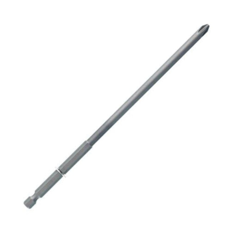 SENCO EA0314 Replacement Power Screwdriver Bit, Phillips Point, #2 Point, 9 in OAL, 1/4 in Shank, Steel