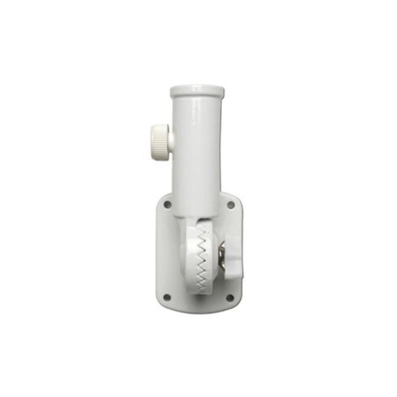 VALLEY FORGE 60754 Bracket, Aluminum, White, For Use With: 1 in Flag Poles