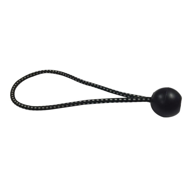 ACE DR77346 Bungee Ball Cord, 9 in OAL, Black Cord