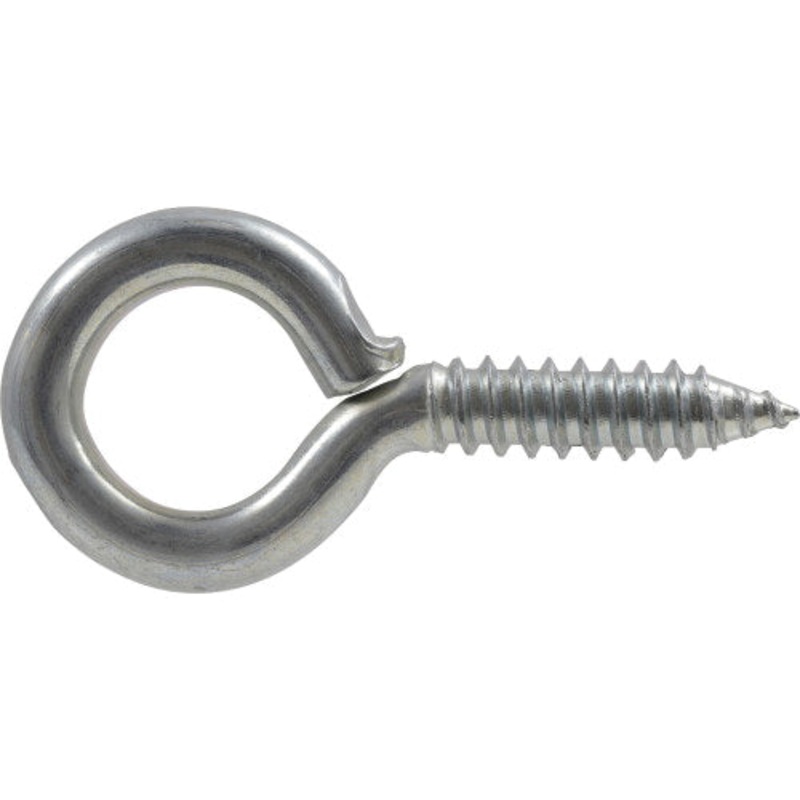 HARDWARE ESSENTIALS 851771 Eye Screw, Imperial, 0.192 in Eye ID, 1-5/16 in L, Hot Rolled Steel, Zinc-Plated