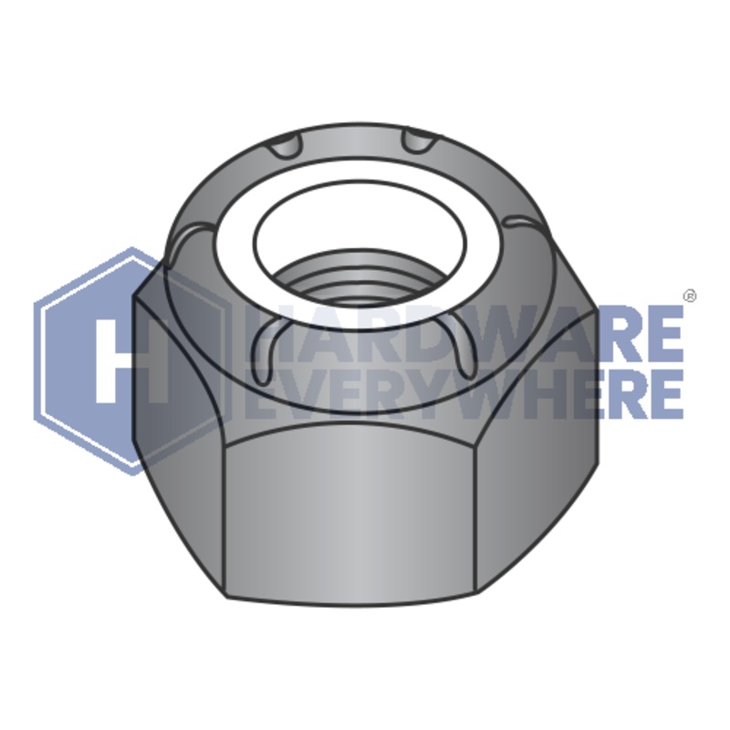 M10 METRIC NYLON INSERT LOCK NUTS / Class 8 / Black Oxide