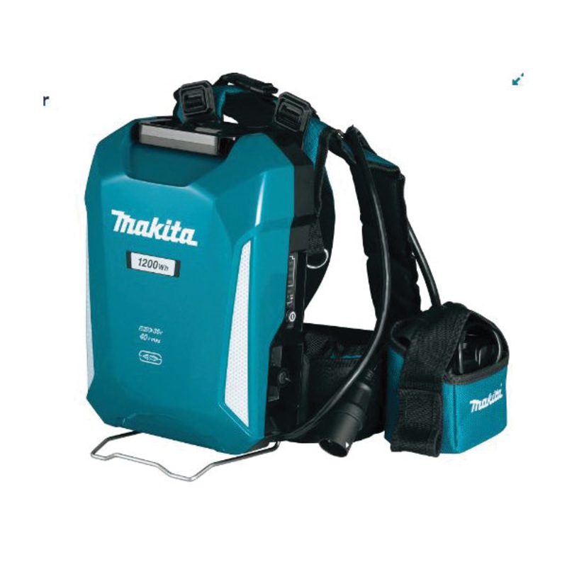 Makita PDC1200A01 Portable Backpack Power Supply, 36 V, 33.5 Ah Battery Capacity, Lithium-Ion Battery