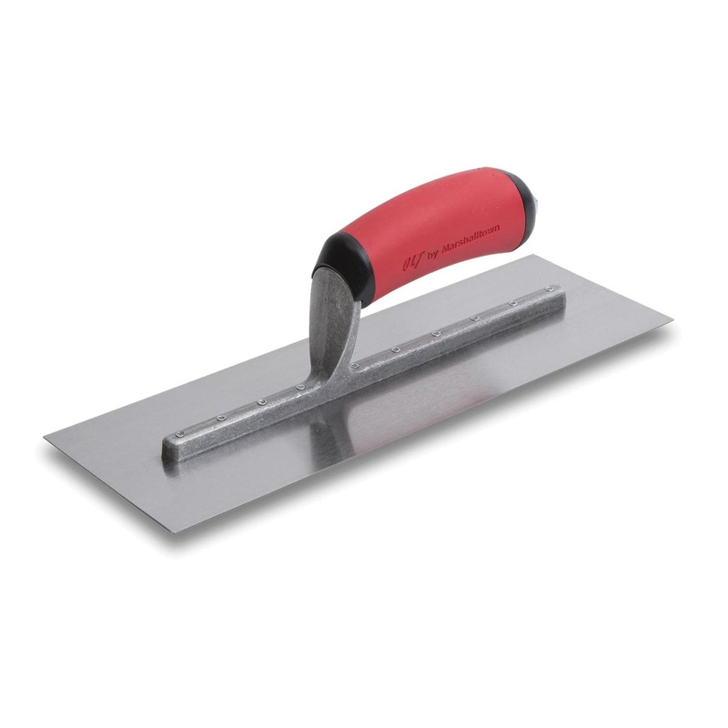 MARSHALLTOWN 13817 Finishing Trowel, 4 in W Blade, 12 in L Blade, Carbon Steel Blade, Soft Grip Handle