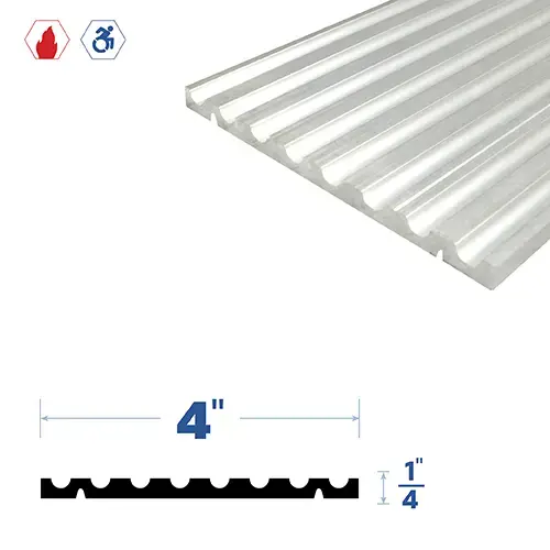 Brixwell 3476MA-72 72" Adjustable Threshold (4" by 1/4") Mill Aluminum6