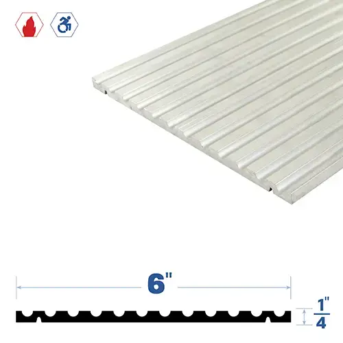 Brixwell 3676MA-84 84" Adjustable Threshold (6" by 1/4") Mill Aluminum7