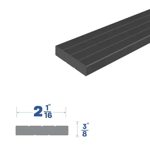 Brixwell 39766N Rubber Strip (2-1/16" by 3/8")