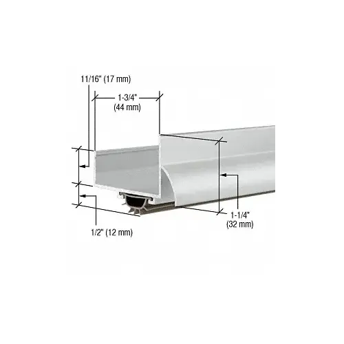 CRL 17VRA36 35-3/4" Aluminum U-Shape Door Bottom