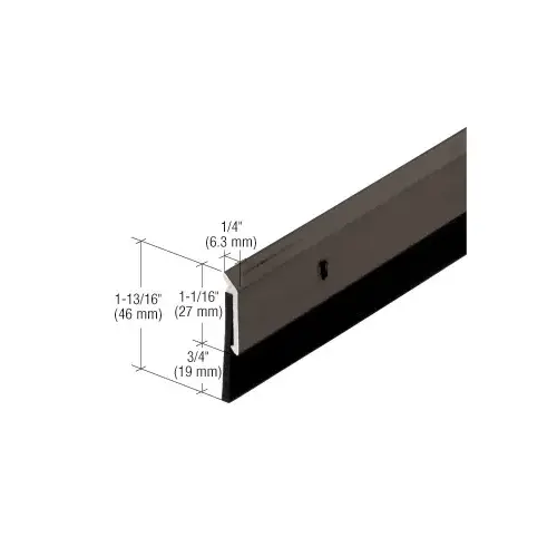 CRL 33N1D36 36" Door Bottom with Neoprene Sweep Bronze