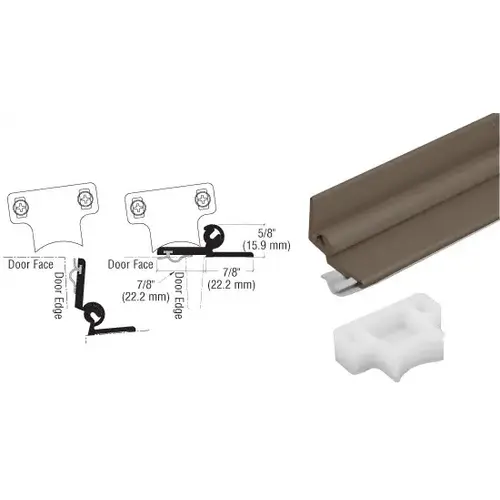 CRL 37896DU Bronze Anodized 96" Automatic Security Astragal