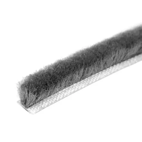 CRL A11635C-CCP4 Storefront Door Pile Weatherstrip .350 Pile Height; .437 Backing Width -  4 inch Sample Gray