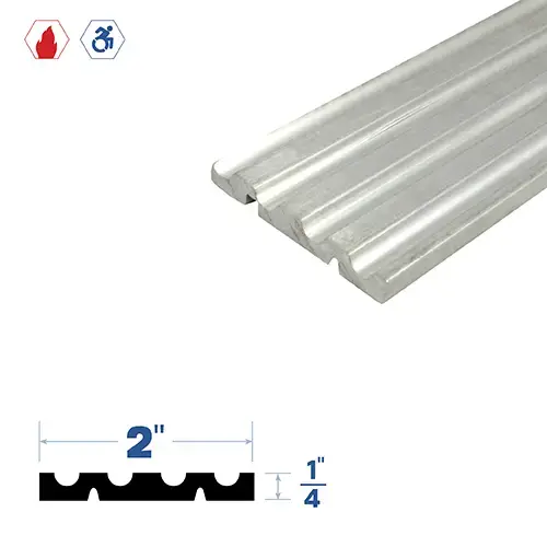 Brixwell 3276MA Adjustable Threshold (2" by 1/4") Mill Aluminum