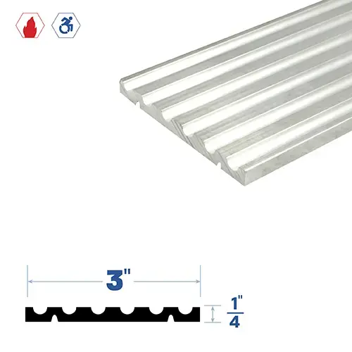 Brixwell 3376MA-PEPX-48 48" Adjustable Threshold (3" by 1/4") Mill Aluminum4