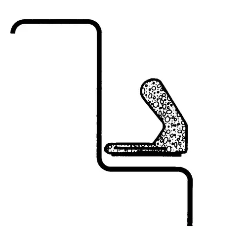 Brixwell 63-236w 81in White Foam Door Seal 81in White Foam Door Seal adhesive Backing