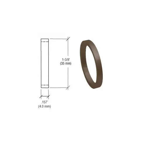 CRL DL2176DUA Dark Bronze .157" Straight Cylinder Ring