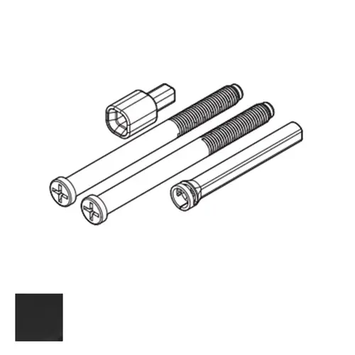 Kwikset 83022-BLK 258 Series Thick Door Pack Black