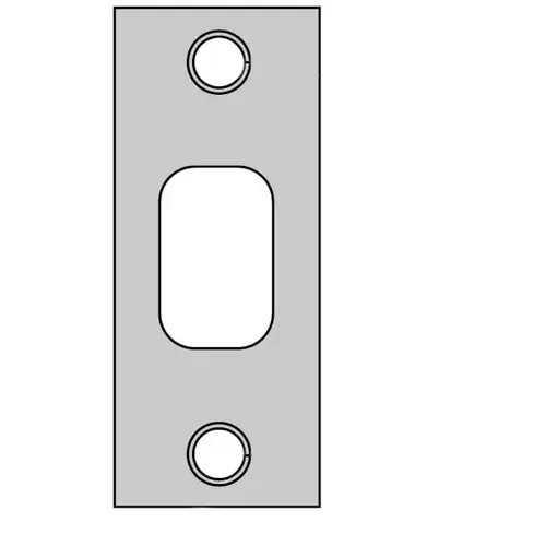 Kwikset 85278-15 1-1/8" x 2-3/4" Square Corner Deadbolt Strike Satin Nickel Finish