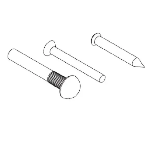 Kwikset 88322-5 Handleset Sex Nut Set & Wood Screw, Satin Brass Blackened