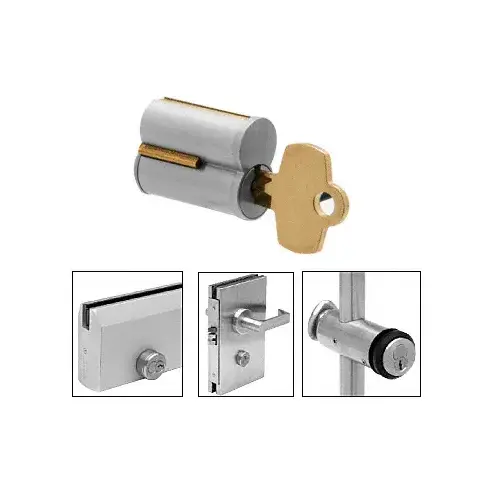 CRL 1C03 7-Pin Key #3 Small Format Interchangeable Core Brushed Nickel