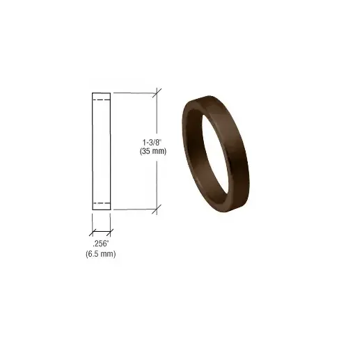 CRL DL2176DUC Dark Bronze .256" Straight Cylinder Ring
