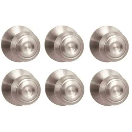 Defiant TGX230BD6 Hartford Satin Nickel Passage Hall/Closet Door Knob Contractor Pack