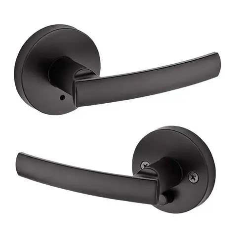 Kwikset 155SYL-RDT-514-6AL-RCS Sydney Privacy Lever Iron Black