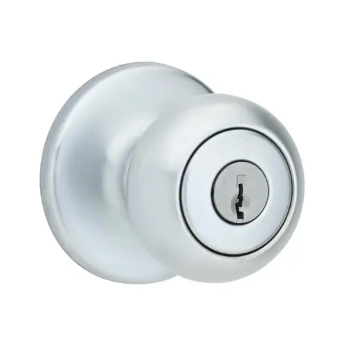 Kwikset 400CV-26D-SMT-6AL-RCS Cove Keyed Entry Knob Satin Chrome