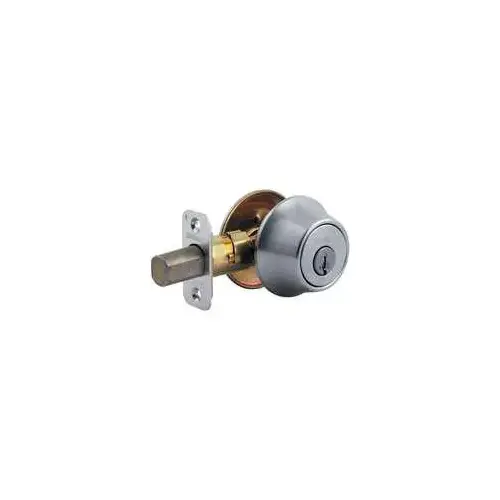 Kwikset 66026DSMTRCALRCS Deadbolt, SmartKey Key, Metal, Satin Chrome, 2-3/8 to 2-3/4 in Backset, K3 Keyway