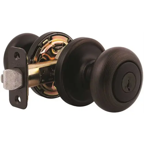 Kwikset 740H 11P SMT 6AL RCS Hancock Venetian Bronze Entry Door Knob Featuring SmartKey Security