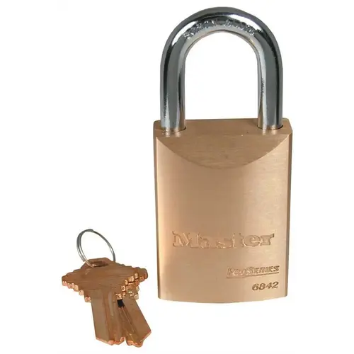 Master Lock 6842D12 5KZ 1-3/4 in. Door Hardware Padlock Body KW1 Brass