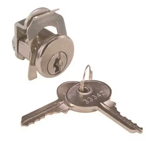 National Brand Alternative 808215 Zinc Alloy Mailbox Lock Brushed Nickel