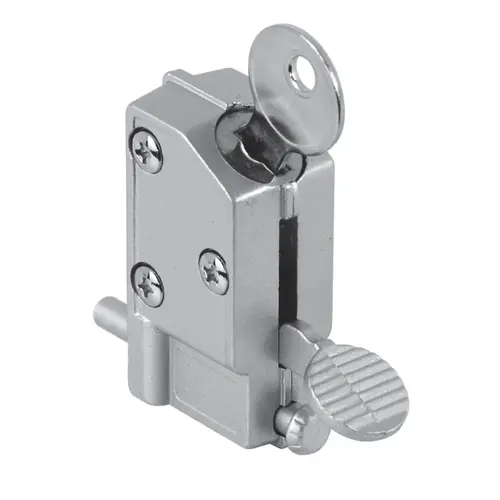 Prime-Line U 9882 Sliding Door Lock Defender Security Aluminum Indoor Gray