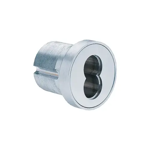 Schlage Commercial 80-103 626 Small Format Interchangeable Core Mortise Cylinder with Adams Rite Cam, Compression Ring, and 7/16" Blocking Ring Satin Chrome Finish