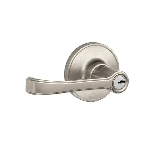Schlage Residential J54VTOR619 Keyed Entry Lever Torino Satin Nickel 1-3/4" Satin Nickel