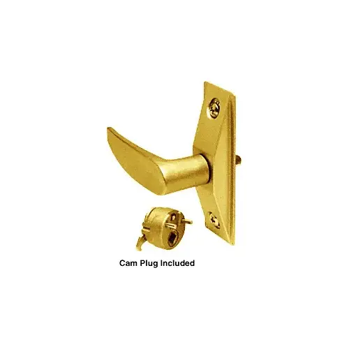CRL DL2150LHBR Brass Left Hand Lever Handle