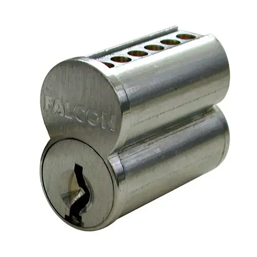 Falcon C607 A 606 7 Pin A Keyway Combinated Small Format Interchangeable Core Satin Brass Finish
