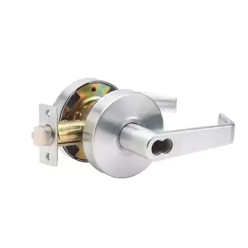 Imperial USA GAL-1151L-IC626 Eiffel Standard Duty Brushed Chrome Grade 2 Commercial Entry Door Handle with Lock, Clutch Function and IC Core