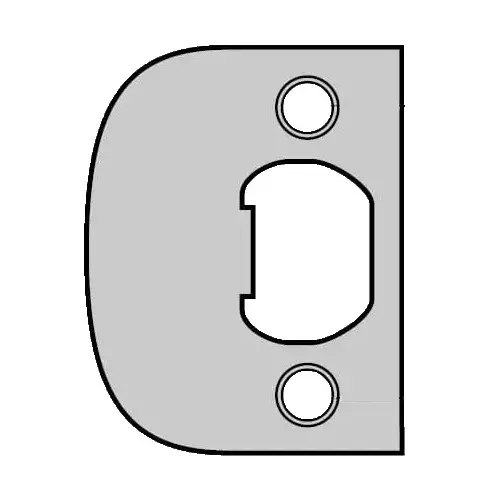 Kwikset 83437-514 Square Corner Full Lip Strike Iron Black Finish