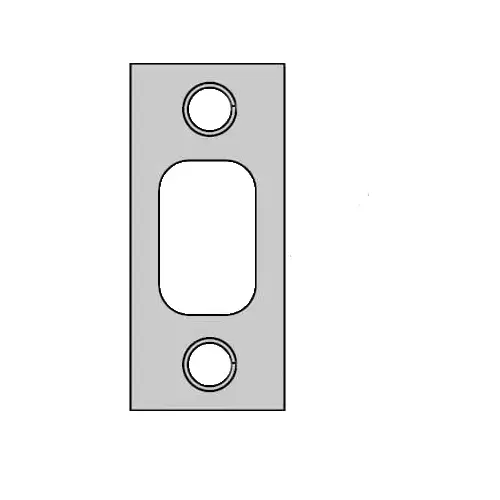Kwikset 85072-3 Deadbolt Strike, Bright Polished Brass