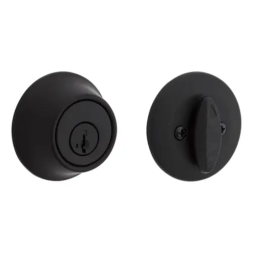 Kwikset 96600-710 660 514 SMT CP K6 1-Cyl Deadbolt - Matte Black