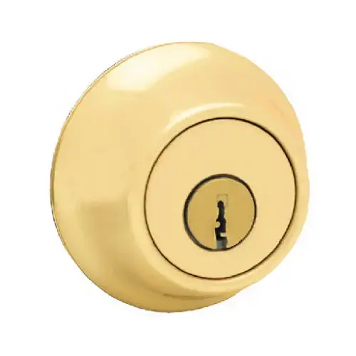 Kwikset 96650-494 660 Series Deadbolt, 3 Grade, Keyed Alike Key, Steel, Polished Brass, 2-3/8 x 2-3/4 in Backset