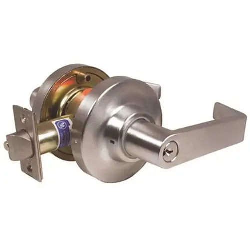 Marks 195 F 26D 26D Grade 1 Cylindrical Storeroom Leverset, Satin Chrome