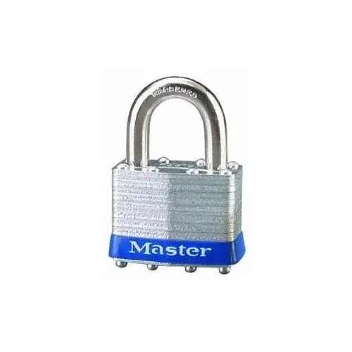 Master Lock 1KALJ 2126 No. 1 Steel Laminated Padlock 2-1/2 in. L Shackle Keyed Alike No. 2126 Silver