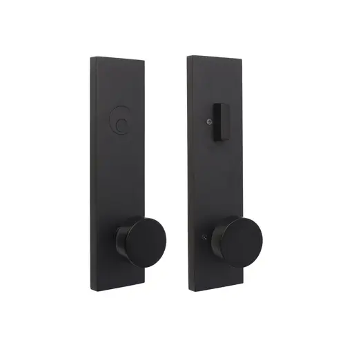 Weslock 0662542420020  Mesa Knob Addy Escutcheon Dummy Handle Matte Black Finish