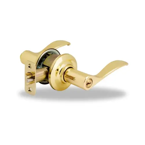 Yale Residential 71NW-SP-3-01D61-02000 Norwood Entry Lever, Bright Polished Brass